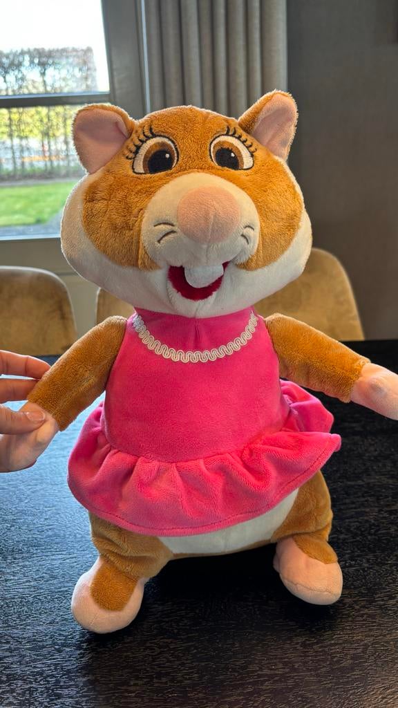 Grote Albert Heijn Hamster met Roze Jurk, Albert Heijn, Hamster, Ophalen of Verzenden, Zo goed als nieuw