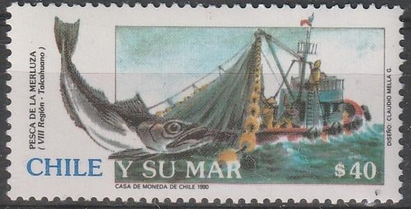 1721. Chili 1368 pfr. Visserij, Ophalen of Verzenden, Postfris, Zuid-Amerika