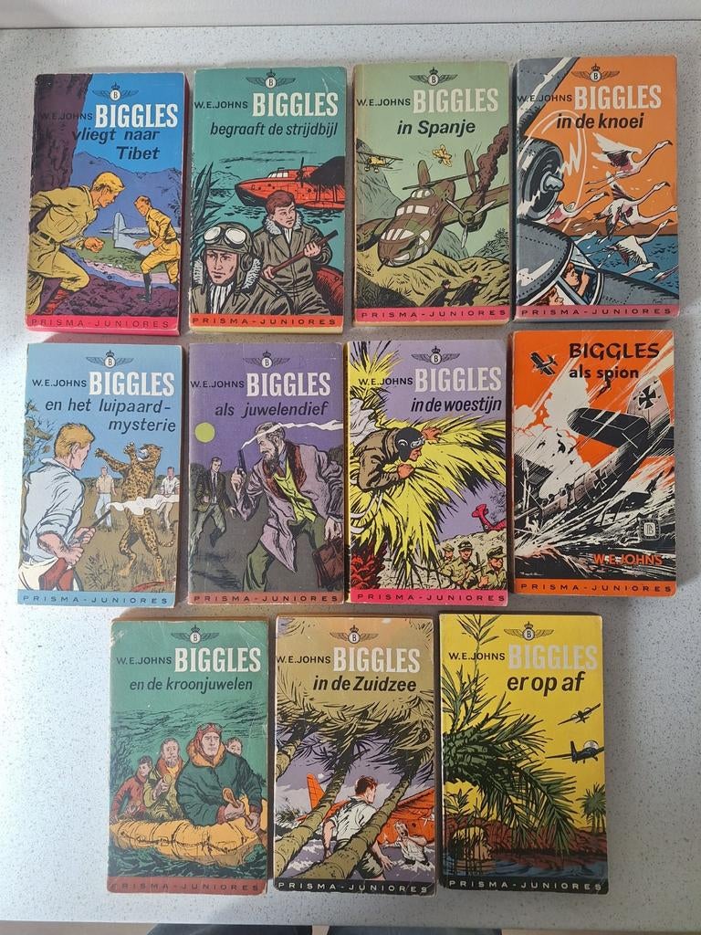 15 Biggles pockets, Boeken, Ophalen of Verzenden, Gelezen