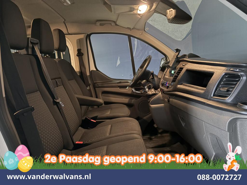 Ford Transit Custom 2.0 TDCI 130pk L2H1 Dubbele Cabine Euro6, Voorwielaandrijving, 4 cilinders, 1991 kg, Wit