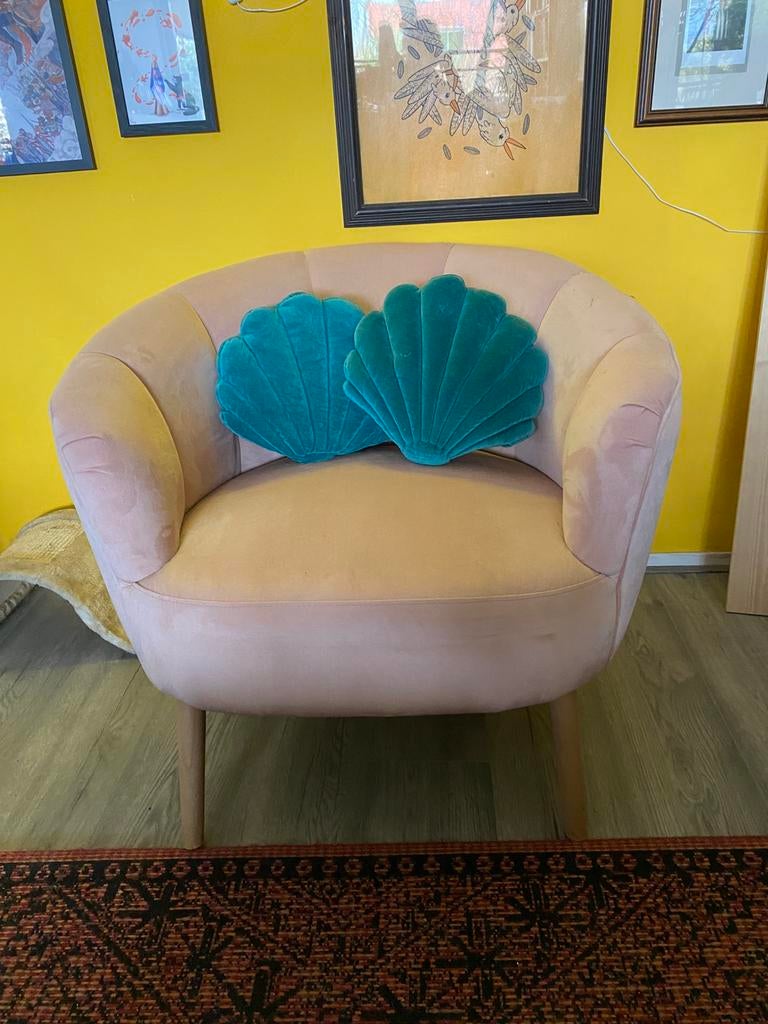 Roze fauteuil van Kwantum, Ophalen, Gebruikt, 75 tot 100 cm, Stof