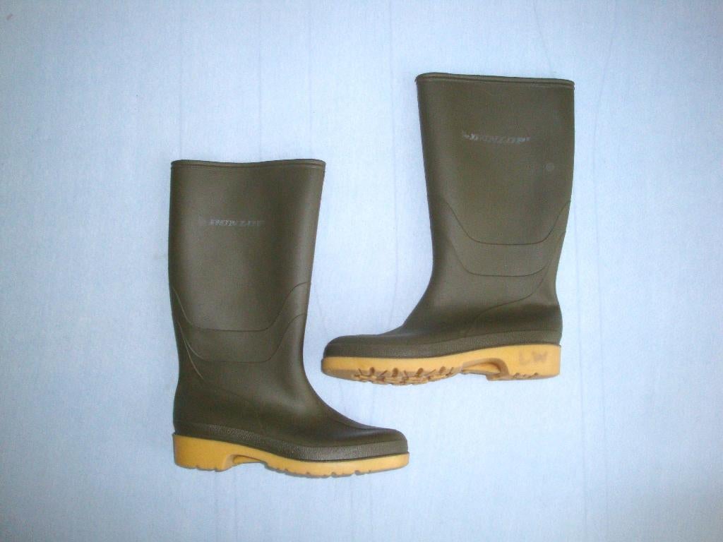 Dunlop regenlaarzen maat 35, Gebruikt, Jongen of Meisje, Ophalen of Verzenden, Laarzen