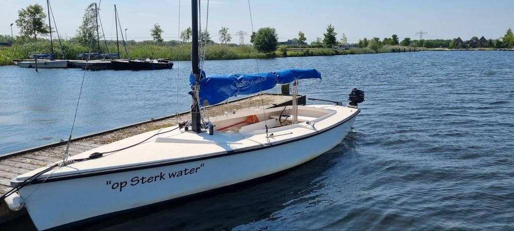 Polyvalk met zeilen, Watersport en Boten, Ophalen, Gebruikt