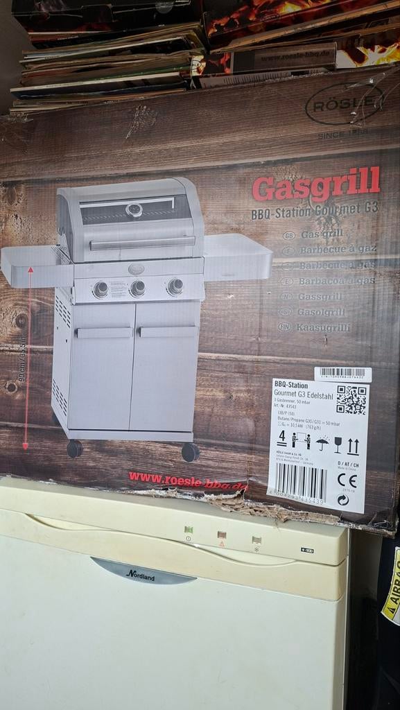 Nieuwe Rösle Gasgrill BBQ-Station Gourmet G3, Ophalen, Nieuw, Rösle