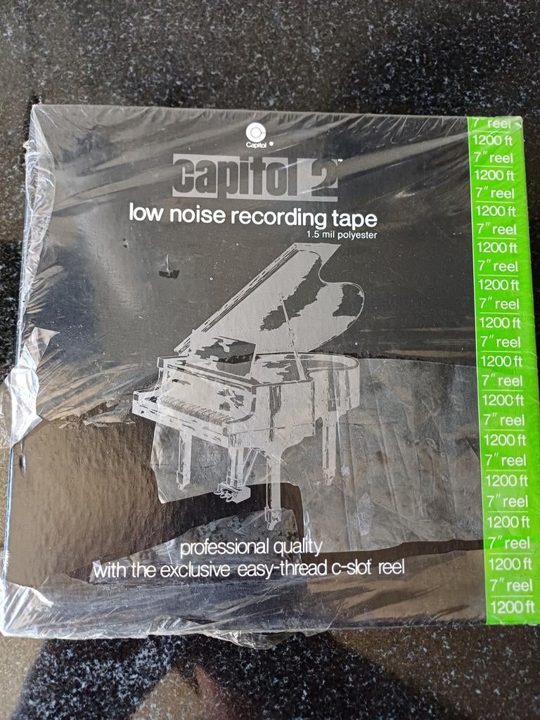 Nieuwe Capitol 2 Low Noise Recording Tape - 7" spoel, Ophalen of Verzenden, Onderdeel, Met banden