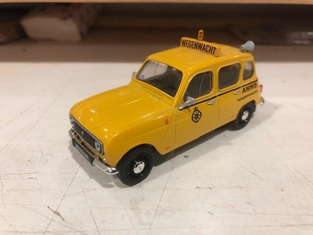 1:43 Renault 4 ANWB Tema Toys, Ophalen of Verzenden, Zo goed als nieuw, Auto, Overige merken