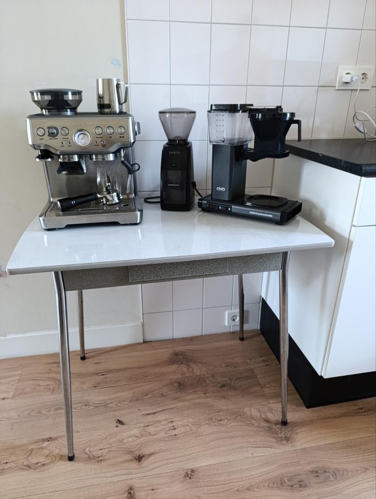 Formica tafel, Huis en Inrichting, Keuken | Complete keukens, Ophalen, Gebruikt, Wit, Overige typen