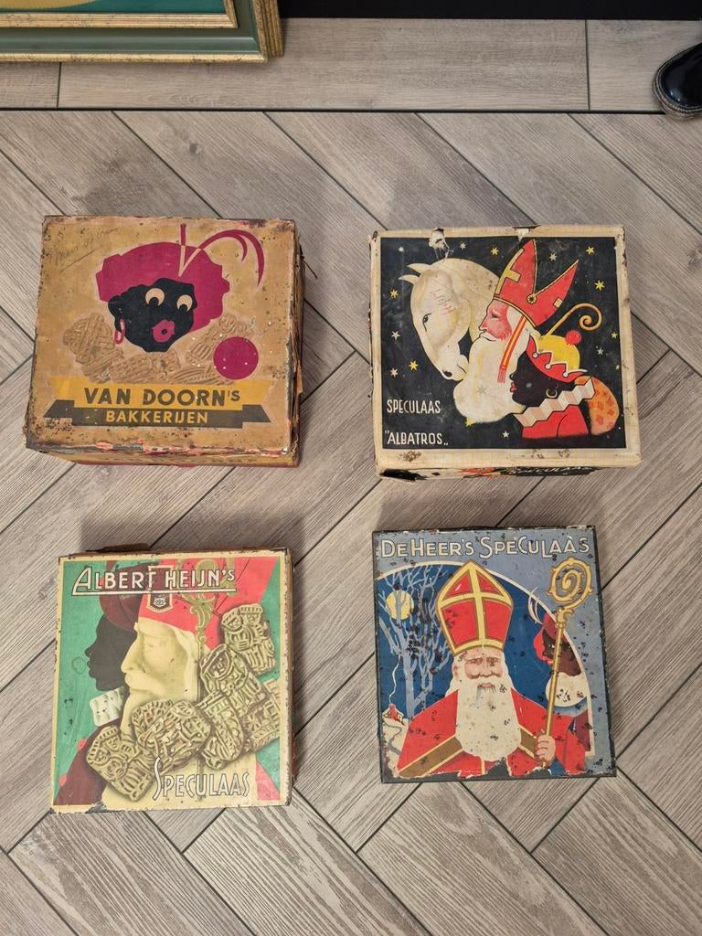 Gezocht oude sinterklaas blikken, Ophalen of Verzenden