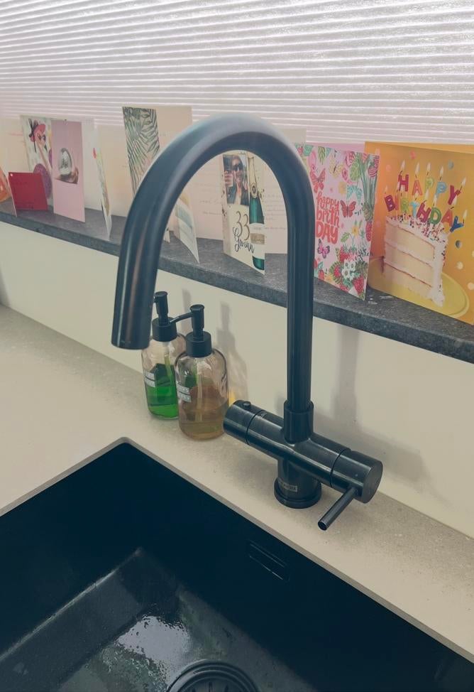 Franke heetwaterkraan zwart, Ophalen of Verzenden, Zo goed als nieuw, Kraan