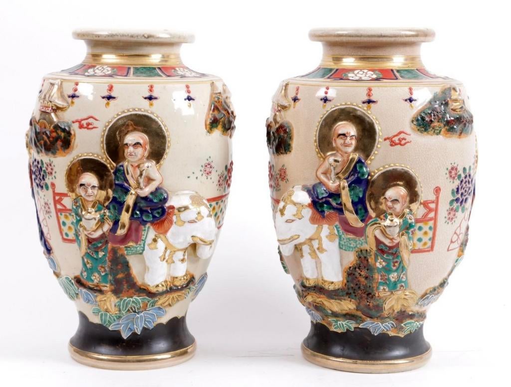 Antieke Japanse Vazen (1920-1925), Ophalen of Verzenden