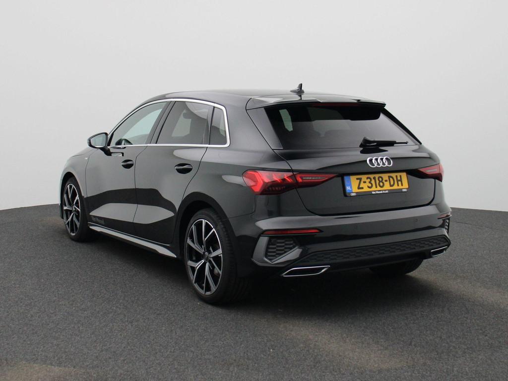 Audi A3 Sportback 30 TFSI S edition | S-line l MMI navigatie, 12 maanden, Stof, Zwart, Origineel Nederlands
