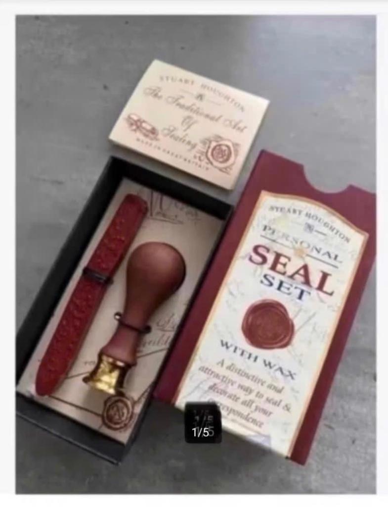 Personal wax lak-stempel met wax (doos) O, I, pr.p.stuk, Ophalen of Verzenden