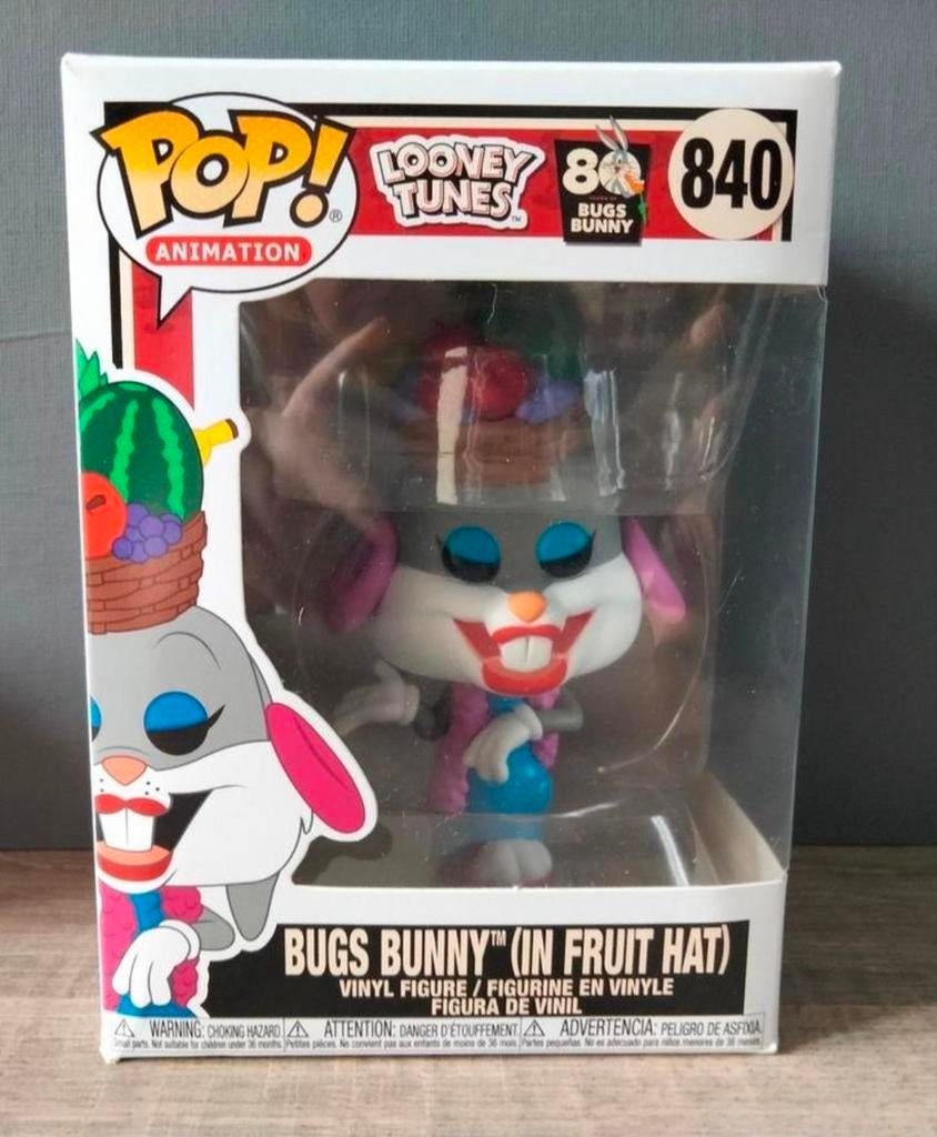 840 Bugs Bunny In Fruit Hat Looney Tunes Funko Pop, Verzamelen, Ophalen of Verzenden, Zo goed als nieuw