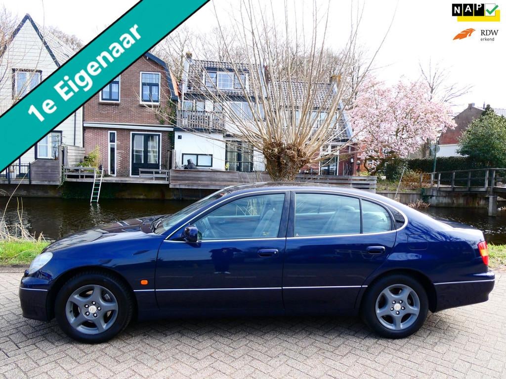 Lexus GS 300 Exe Aut. 1e eig. Youngtimer Clima Leder Navi Tr, Auto's, Lexus, Achterwielaandrijving, Gebruikt, Beige, 2000 kg
