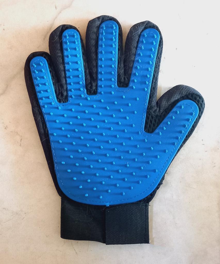 Vachtverzorgings borstel handschoen voor honden, Ophalen of Verzenden, Zo goed als nieuw