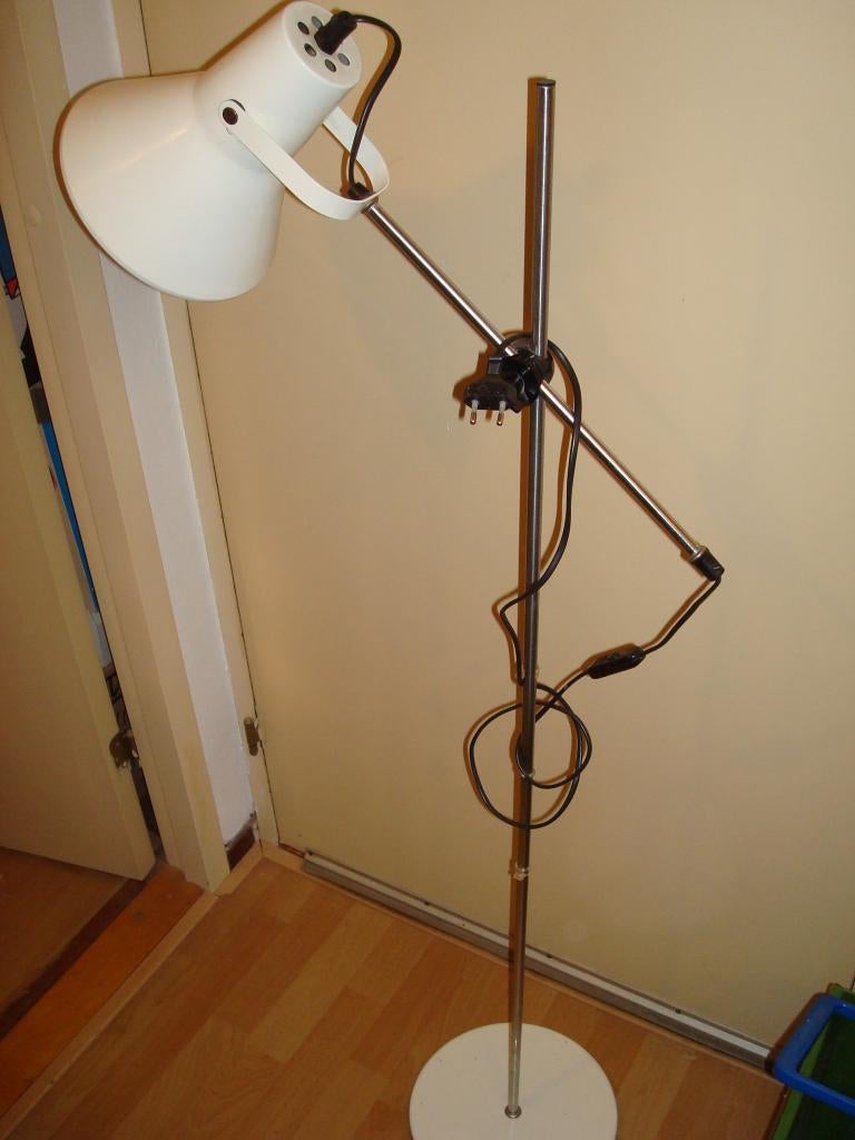 VINTAGE 1960/65 STAANDE KNIK-ARM VLOERLAMP, Ophalen, Gebruikt, Metaal, 150 tot 200 cm