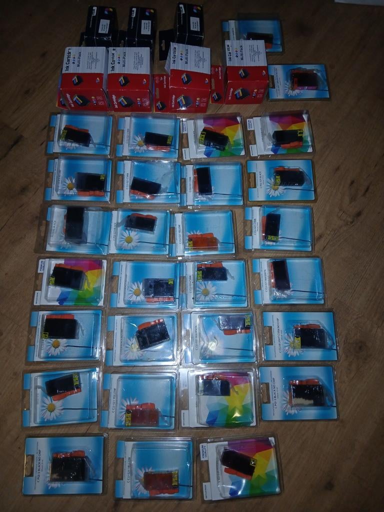 80 nieuwe inkt cardridges voor diverse merken, Ophalen of Verzenden, Nieuw, Cartridge, Canon en HP