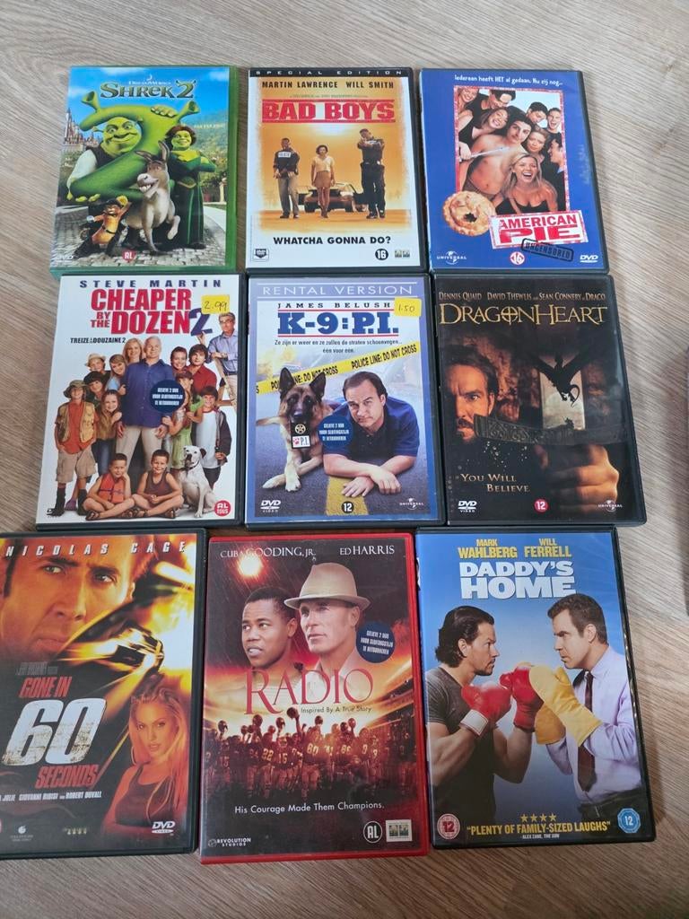 DVD dvd opruiming!, Cd's en Dvd's, Dvd's | Tv en Series, Alle leeftijden, Ophalen, Zo goed als nieuw, Komedie
