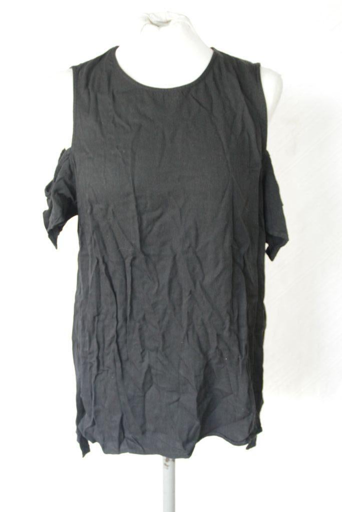 Stoer zwart damesshirt.Mt 44.Merk Divided, ., Zwart, Maat 42/44 (L), Ophalen of Verzenden