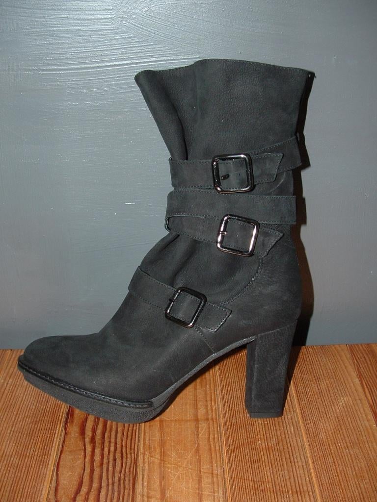 Unisa leer laarsjes, laarzen booties met gespjes maat 37