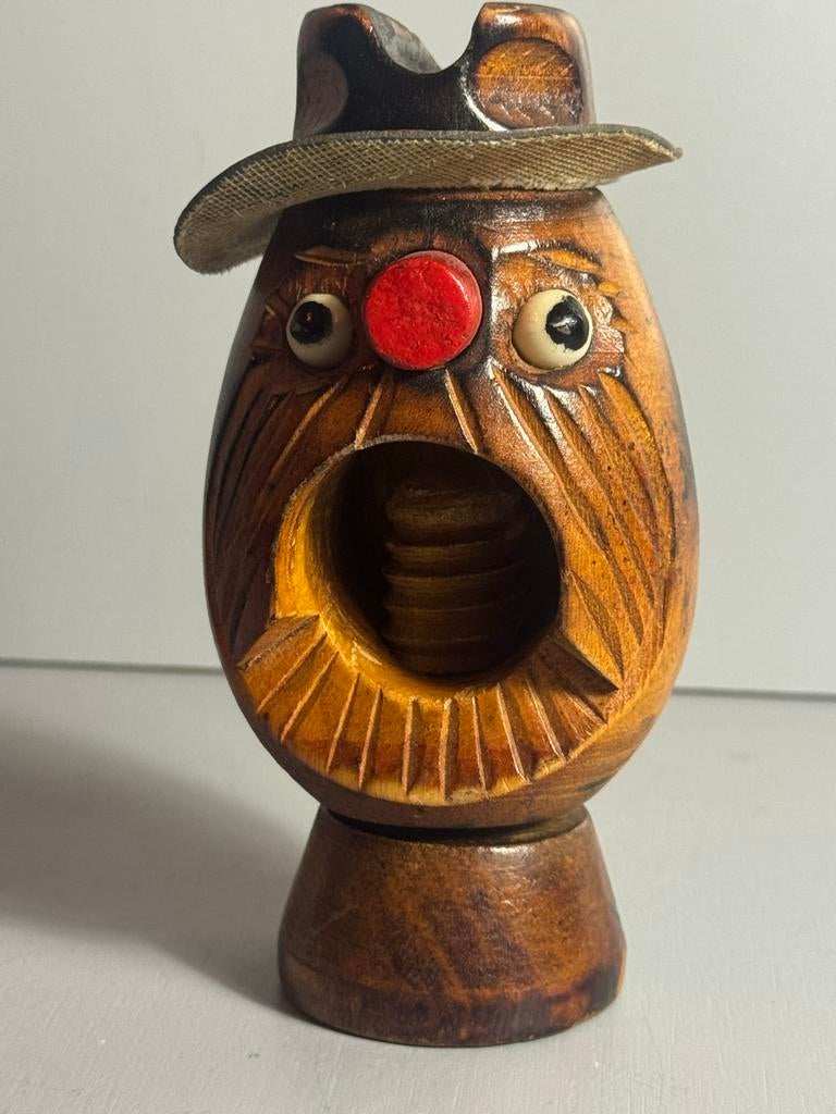Vintage Houten Notenkraker - Uniek Design, Ophalen of Verzenden
