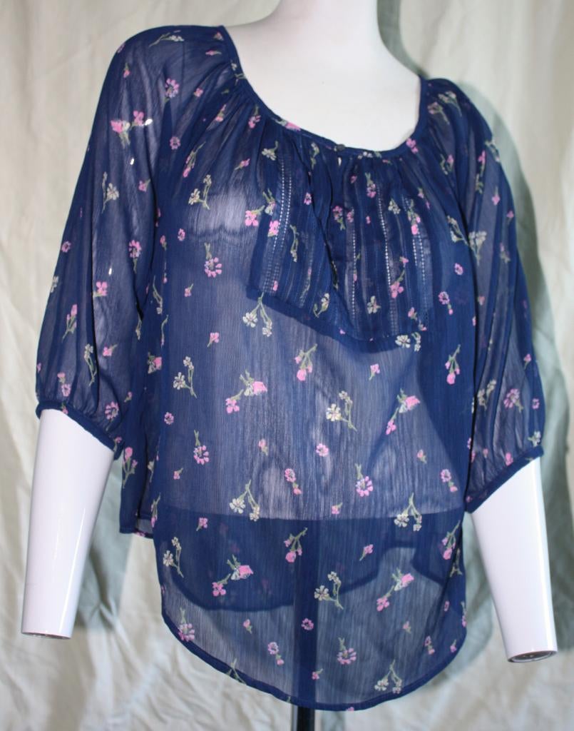 Nieuwe Abercrombie & Fitch blouse mt M, Maat 38/40 (M), Blauw, Nieuw, Ophalen of Verzenden