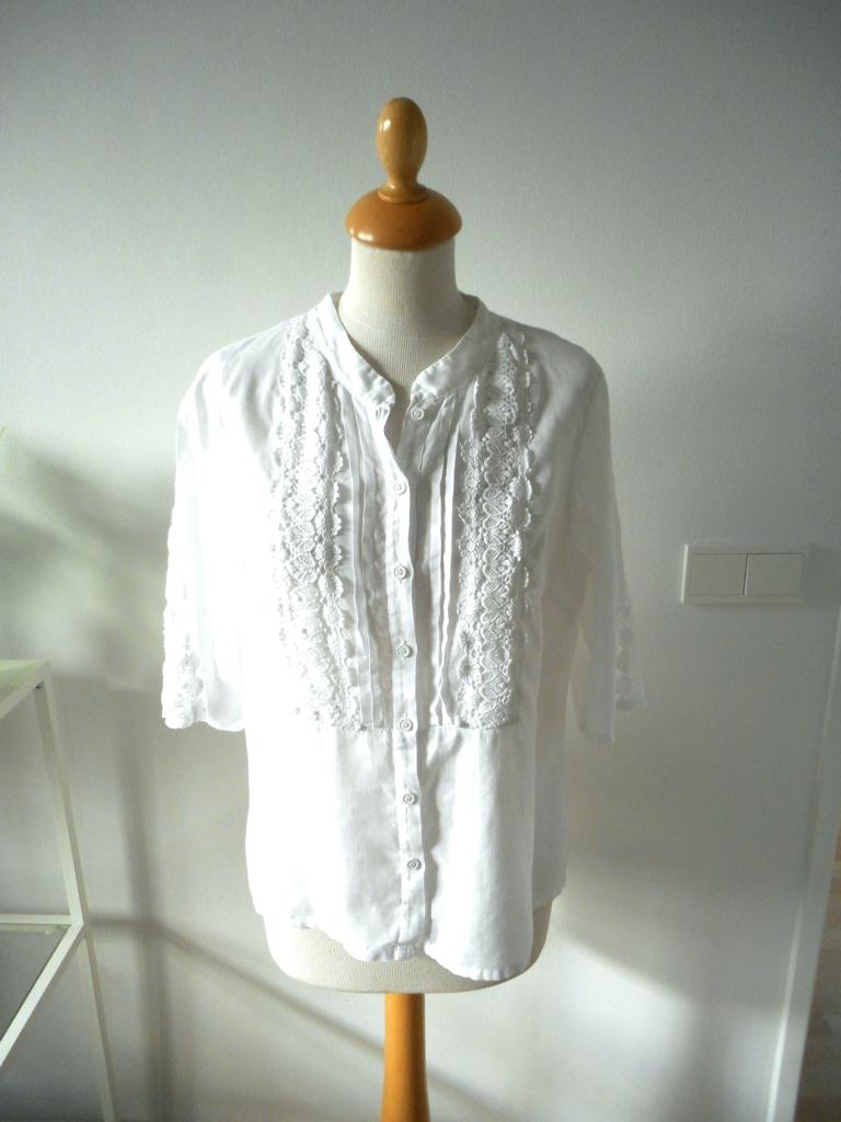 Linnen blouse van Josephine & Co, maat M, Maat 38/40 (M), Josephine & Co, Wit, Ophalen of Verzenden