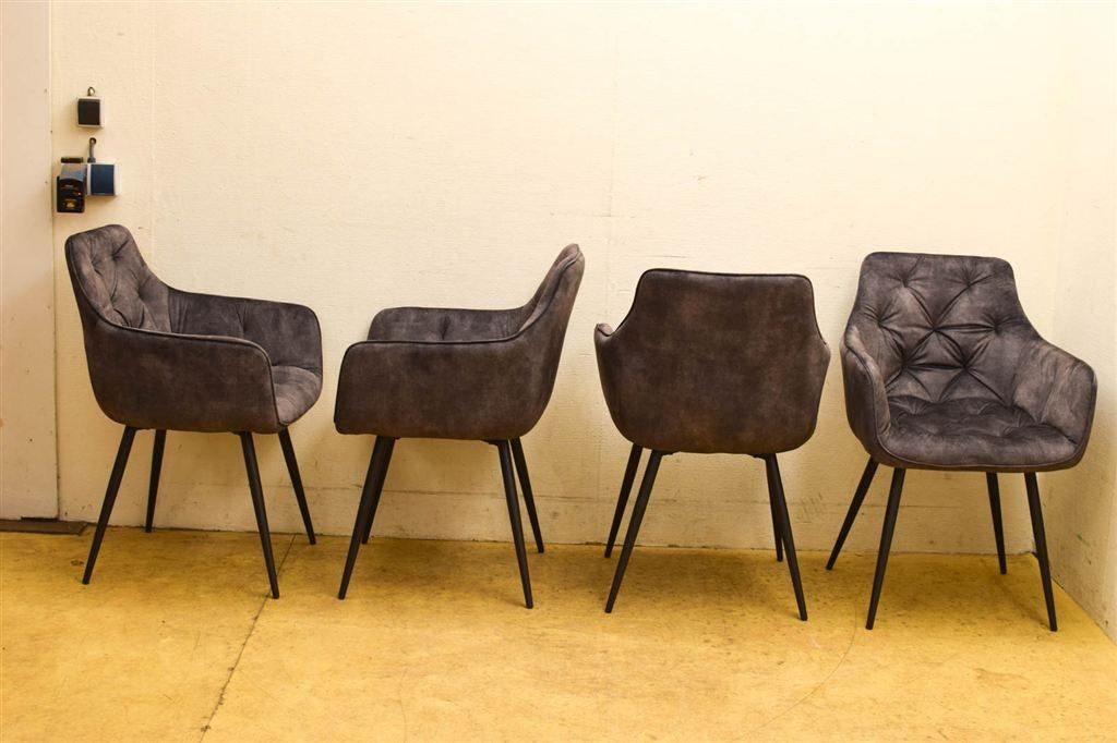 4 stuks eetkamerstoelen 49160, Gebruikt, Ophalen of Verzenden, Vijf, Zes of meer stoelen, Stof