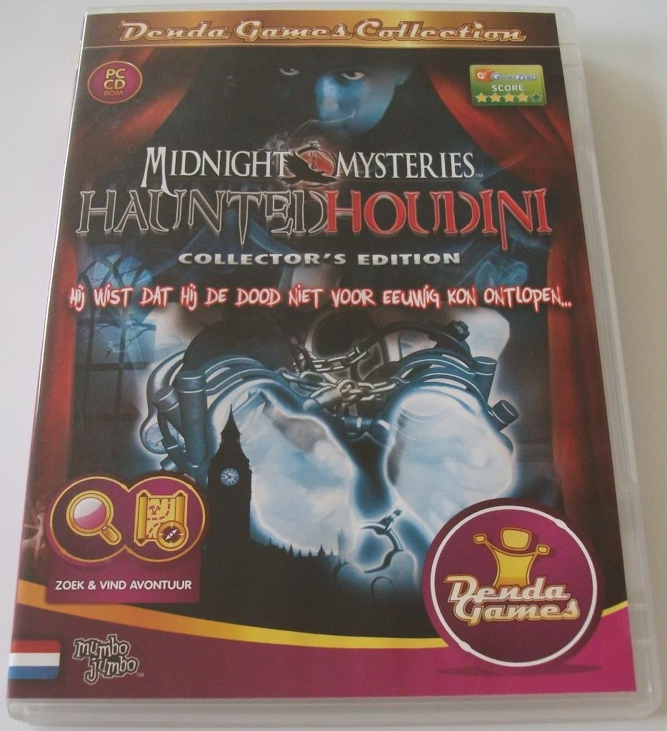 PC Game *** MIDNIGHT MYSTERIES 4 *** Haunted Houdini, Puzzel en Educatief, 1 speler, Ophalen of Verzenden, Zo goed als nieuw