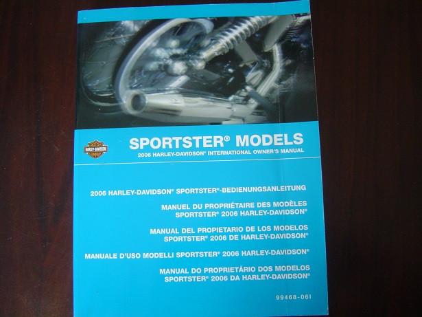 HARLEY DAVIDSON 2006 SPORTSTER models owner's manual, Motoren, Handleidingen en Instructieboekjes, Ophalen of Verzenden, Harley-Davidson of Buell