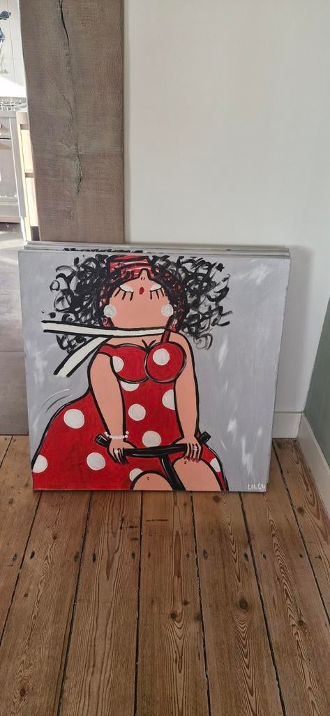 Schilderij Dikke dames, Antiek en Kunst, Kunst | Schilderijen | Modern, Ophalen