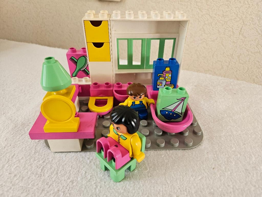 Lego Duplo badkamer, Ophalen of Verzenden, Zo goed als nieuw, Complete set, Duplo