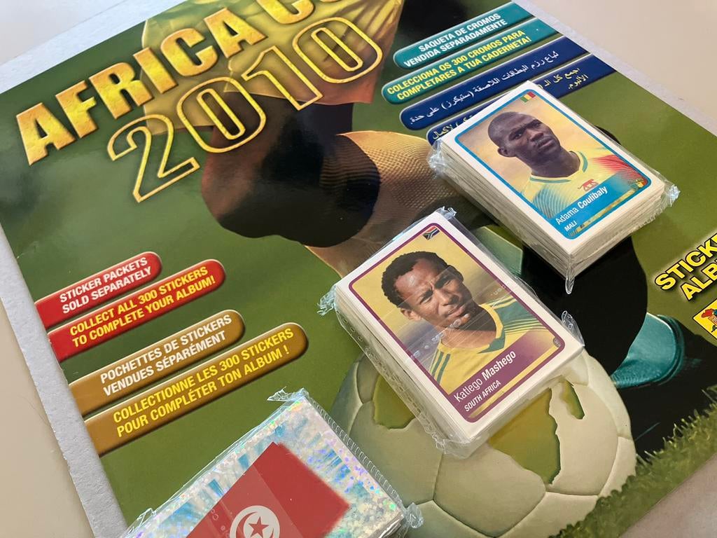 Panini Africa Cup 2010 - alle nummers + leeg album, Verzamelen, Ophalen of Verzenden, Zo goed als nieuw