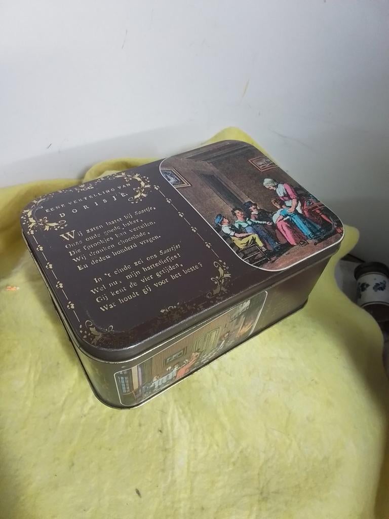 14849)  Albert Heijn  4 sijzoenen koekjes blik, Ophalen of Verzenden, Zo goed als nieuw, Overige