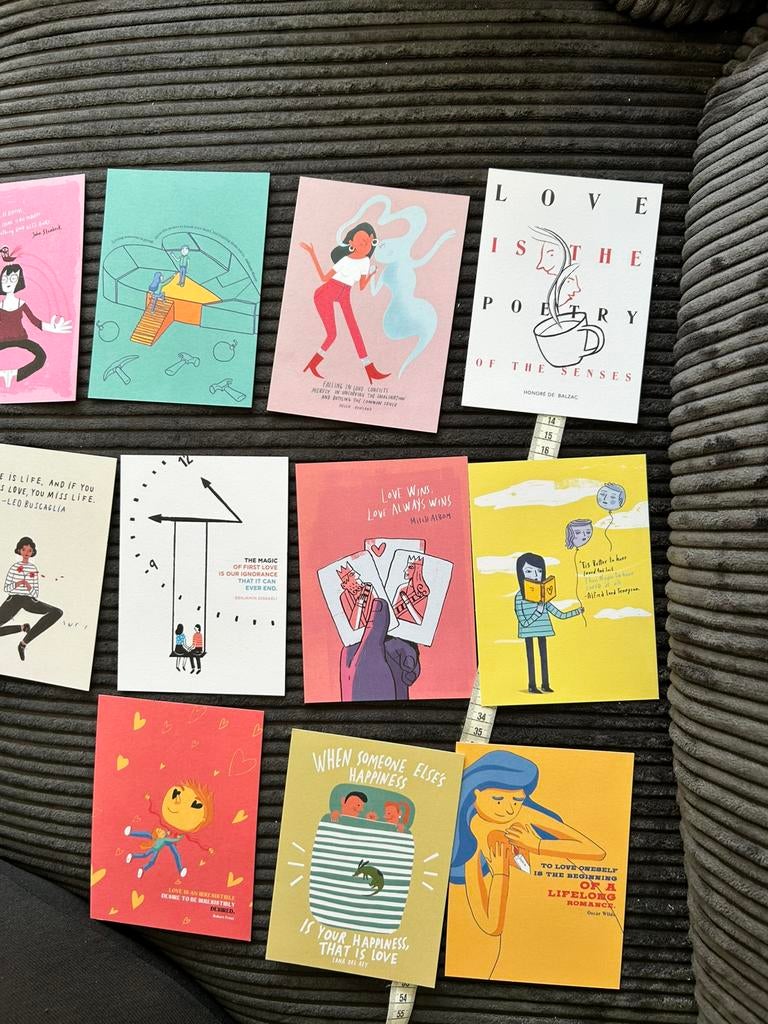 11 geillustreerde Quoot kaarten, Verzamelen, Ansichtkaarten | Themakaarten, Ongelopen, 1980 tot heden, Ophalen of Verzenden