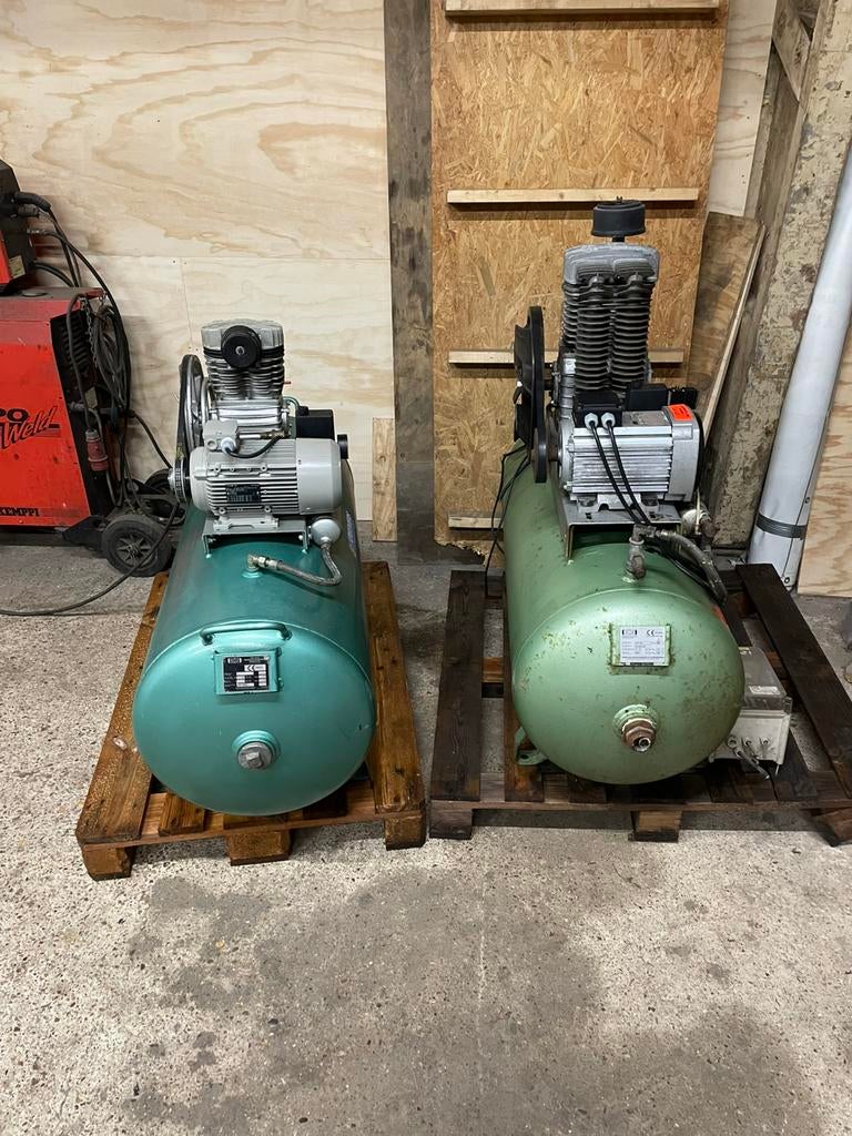 Lucht compressor, 100 liter of meer, Ophalen of Verzenden, Zo goed als nieuw