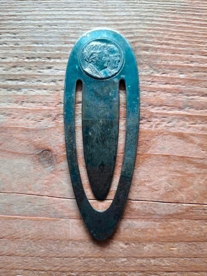 Verzilverde bladwijzer Koningin Juliana en Prins Bernhard, Antiek en Kunst, Ophalen of Verzenden