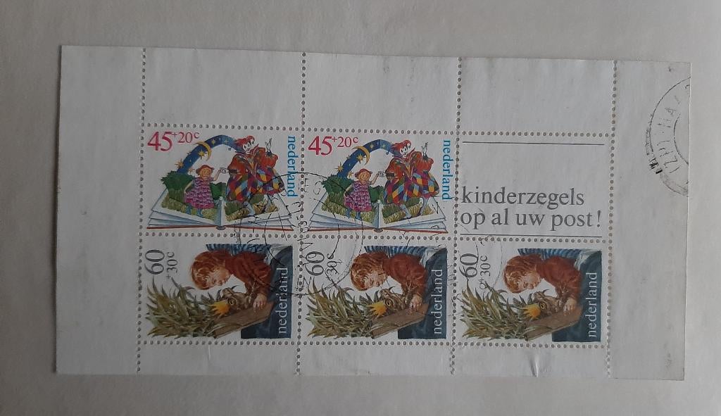 1980 Nederland Kinderpostzegels blok NVPH 1214 Gestempeld, Postzegels en Munten, Postzegels | Nederland, Ophalen, Gestempeld
