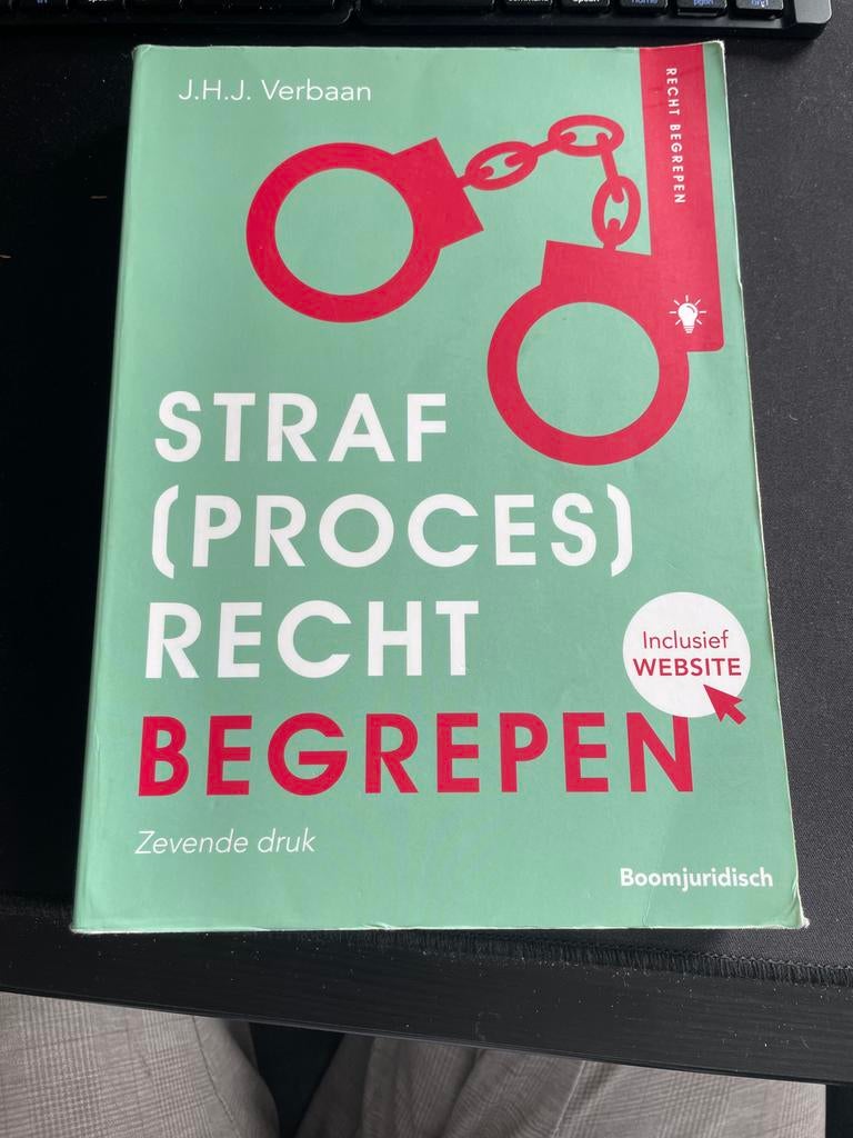 Straf(proces)recht Begrepen - 7e druk, Boeken, Ophalen of Verzenden, Gamma, Gelezen, HBO