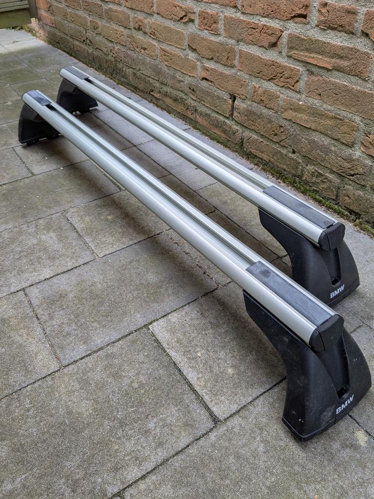 Set originele dakdragers BMW 3-serie E90, Auto diversen, Dakdragers, Ophalen, Gebruikt