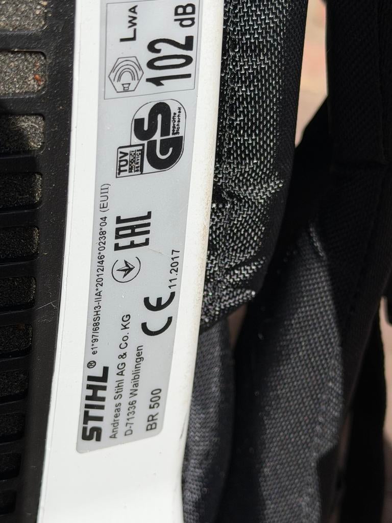 Stihl br500 bladblazer, Ophalen, Zo goed als nieuw, Benzine