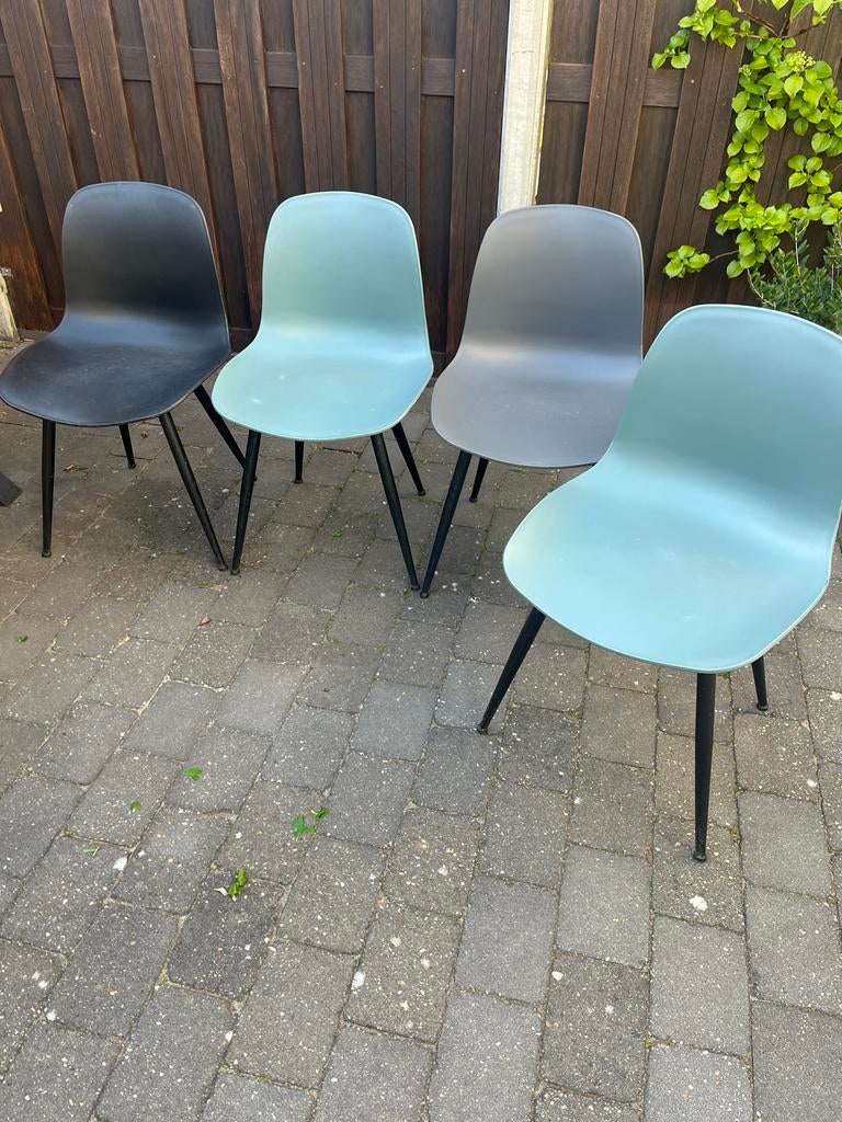 Wehkamp Home tuinstoelen Metro (4 stuks), Ophalen, Zo goed als nieuw, Kunststof