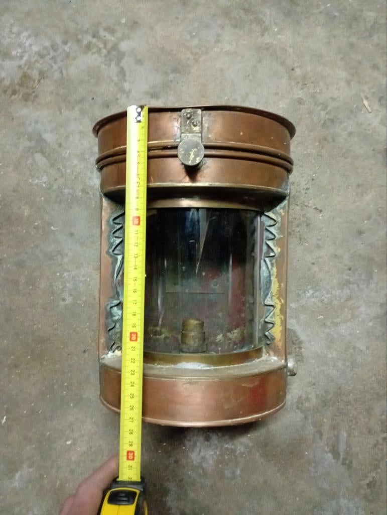 HEKLICHT SCHEEPSLICHT KOPER, Verzamelen, Scheepvaart, Ophalen of Verzenden, Gebruikt, Motorboot of Zeilboot, Overige typen