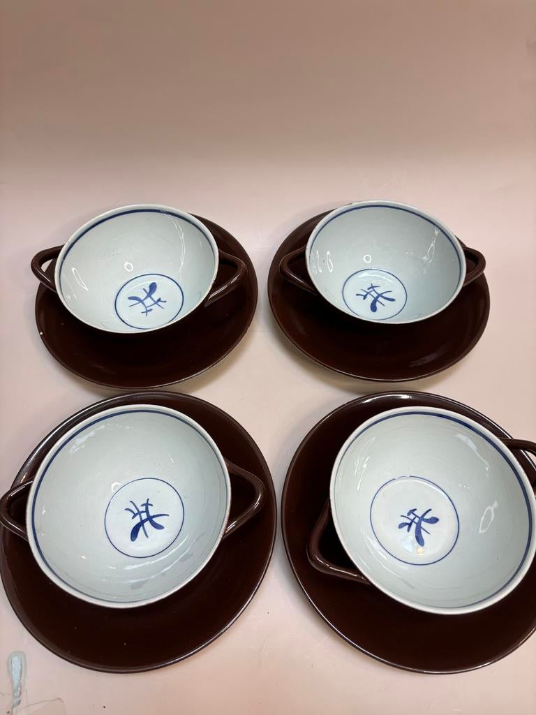 Goedewaagen Gouda Barone soepkommen met schotels, Ophalen of Verzenden