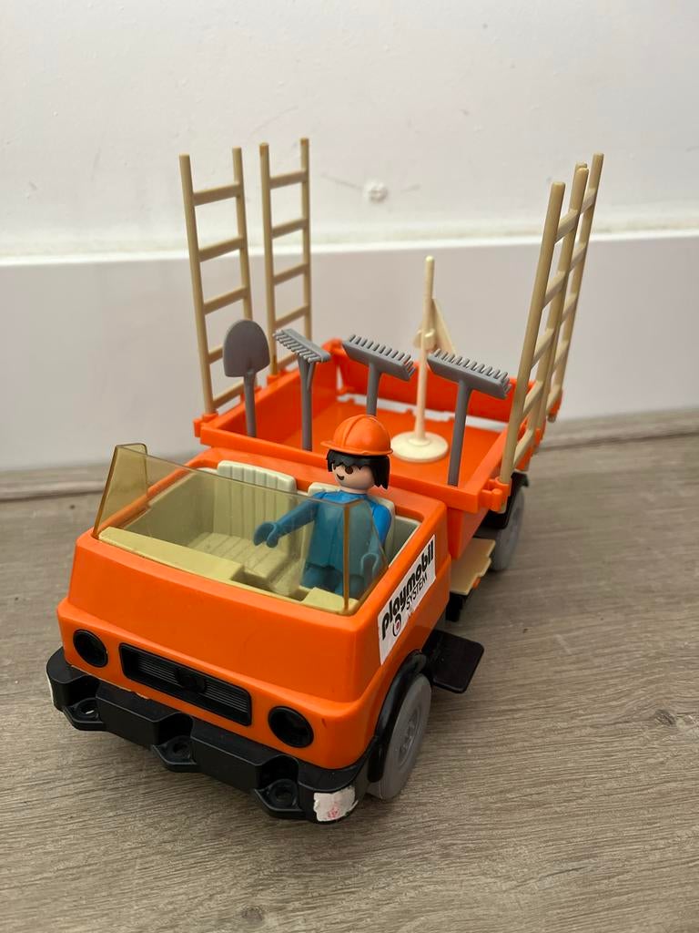 Playmobil vintage construction worker, Kinderen en Baby's, Speelgoed | Playmobil, Ophalen of Verzenden, Gebruikt, Complete set