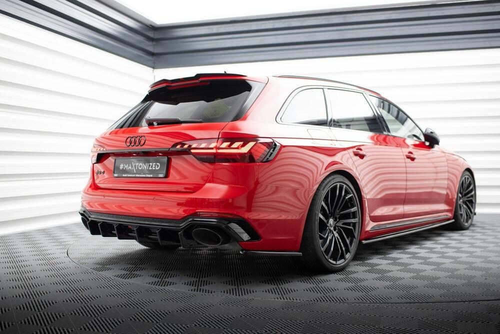 Voorlip diffuser skirt achterlip spoiler - Audi RS4 B9 19+, Ophalen of Verzenden