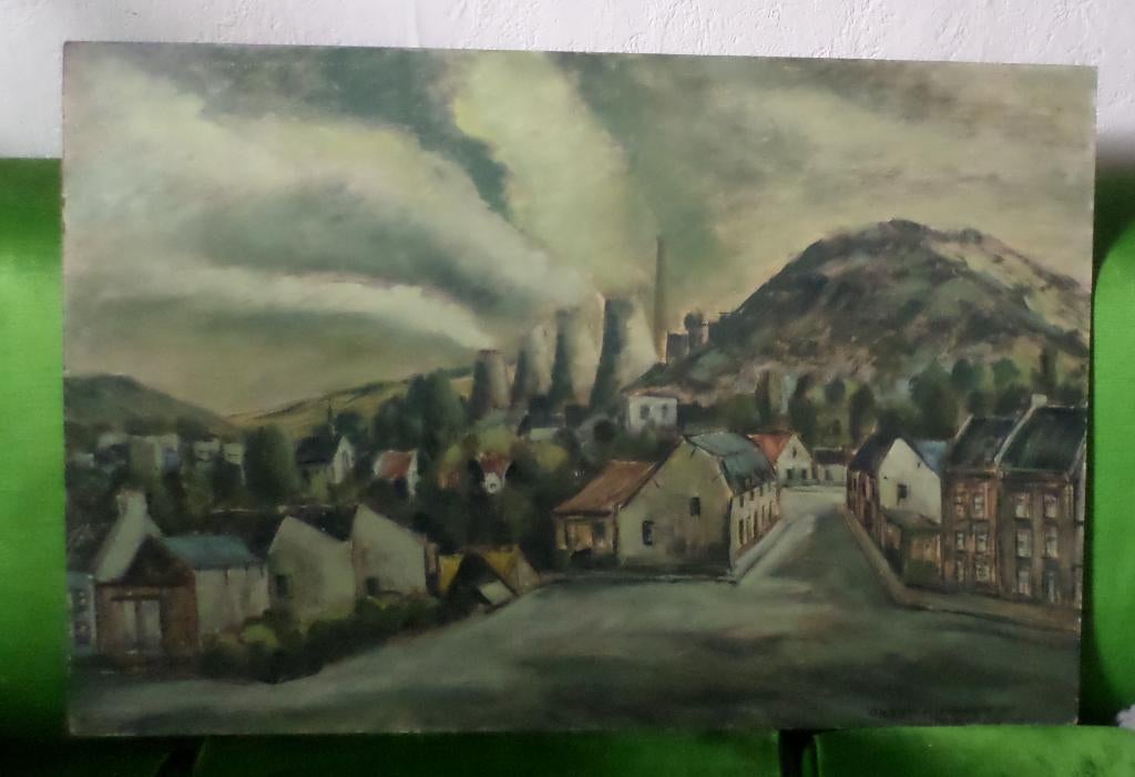 Schilderij Jan Geusebroek Oranje Nassau 3 Mijn Heerlerheide, Ophalen