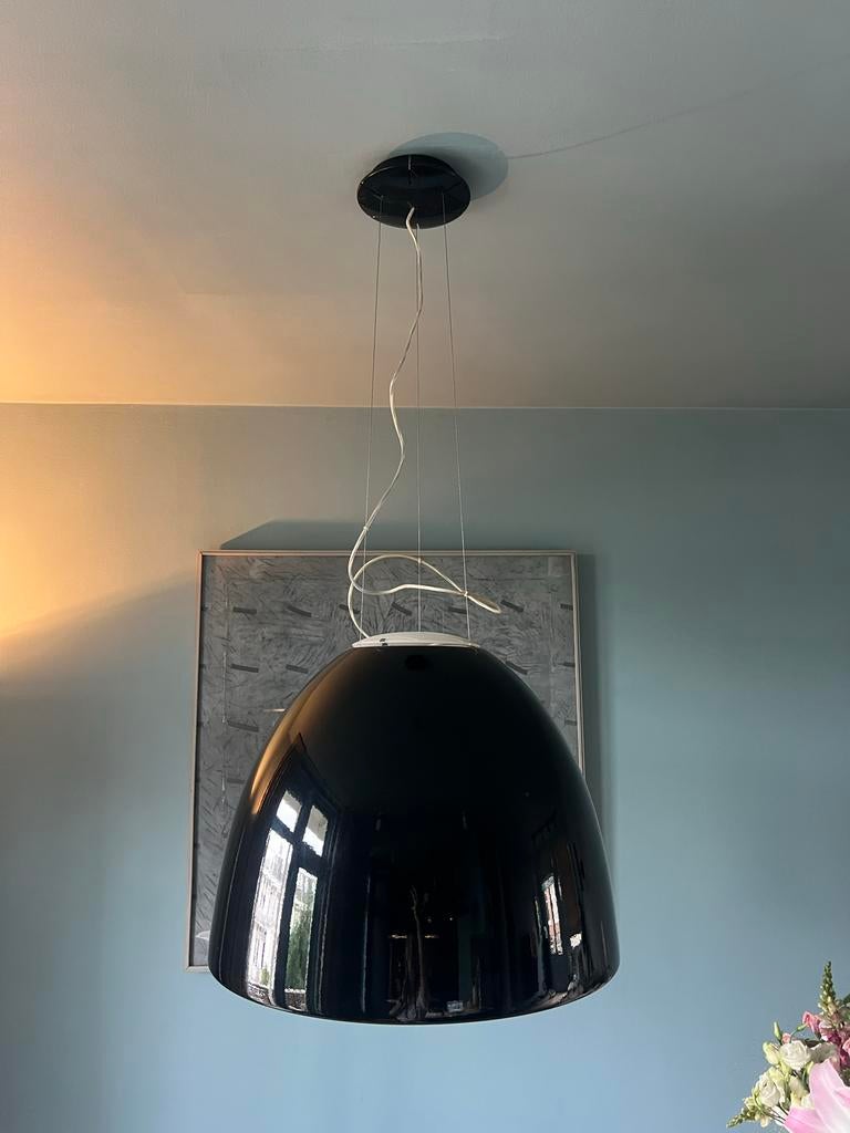 Artemide Nur Gloss hanglamp zwart, Ophalen, Gebruikt, Kunststof, Minder dan 50 cm