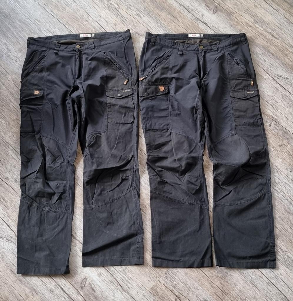 Fjallraven Abisco G1000 tactical cargobroek, 2stuks, zwart, Fjallraven, Zwart, Maat 56/58 (XL), Ophalen of Verzenden