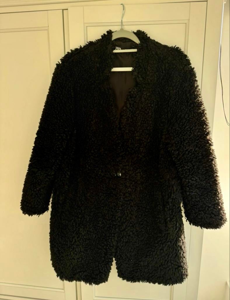 Teddyjas van Zara - Maat XS, Ophalen of Verzenden, Zo goed als nieuw, Maat 34 (XS) of kleiner, Zwart